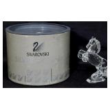 Swarovski crystal rearing horse with box