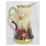 T & V Limoges hand painted 11" tankard