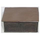 17th Century carved bible box