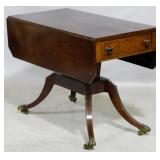 Regency Tea Table in plum pudding mahogany