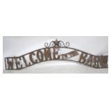 Welcome to the Barn metal sign, 17 x 56