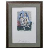 NUDE LITHOGRAPH BY PABLO PICASSO
