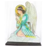 Painted angel sign, 20" tall