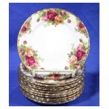Royal Albert "Old Country Roses" 13 Pc  Plates