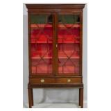 Chippendale mahogany 2 door bookcase