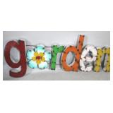 Garden metal sign 37 x 15