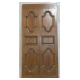 Architectural carved wood door, 78.5 x 37
