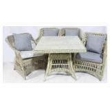 5 Pc wicker patio dinette set