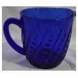 Blue Glass Pitcher 4.5x6