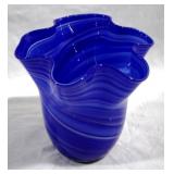 Art Glass Vase 7" x 7.5"