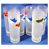 6pc Set of Tumblers 7" Tall