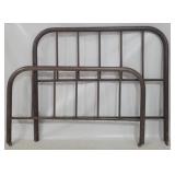 Vintage metal head & footboard, no rails