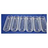 6pc Set of Glass Corn Holders 9" x 3"
