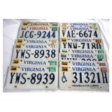 13 VA Metal License Plates