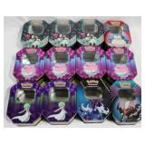 12 Pokemon Metal Tins - 4.5 x 6