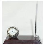 Howard Miller Tabletop Clock with Pen 7x7x3.5