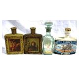 4pc Lot Liquor Bottles