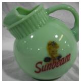 Jadeite Sunbeam Pitcher 6x6.5