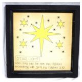 Star Light Framed Decor, 12 x 12
