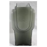Smokey art glass 13" tall deco vase