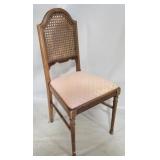 Vintage cane back accent chair