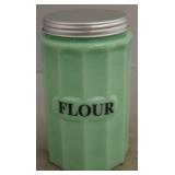 Jadeite Flour Canister