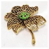 Monet Flower Brooch