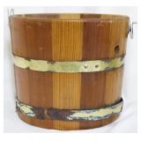 Wooden bucket from ice cream maker, 10 x 11.5