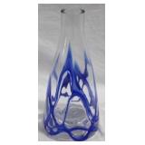 Art glass 13.5" tall vase