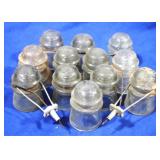 Lot of Assorted Glass Insulators