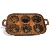 Cast Iron Muffin Pan 12" xx 7"