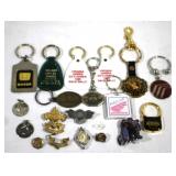 Lot of Assorted Keychains & More