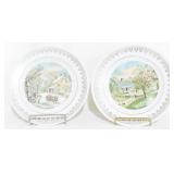 2 Decorative 8" plates