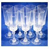 7pc Set of Etched Stemware 7.5"