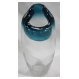 Art glass 14" tall vase