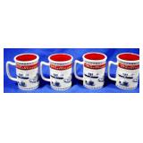 4pc Set of Washignton DC Mugs 5" Tall