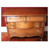 Antique Oak 2 over 2 Drawer Dresser