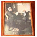 Framed Norman Rockwell Print - 15 x 12