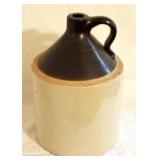 Brown & White Stoneware Jug - 15 x 10