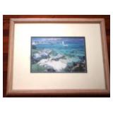 Somerset Beach Plate Signed Litho by H. Behrens