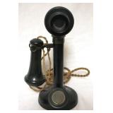 Antique Kellogg Candlestick Phone - 12"