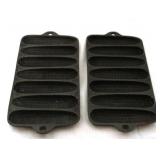 2 WagnerWare Tea Size Cornbread Pans