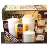 3 piece Jumbo Canister Set in box