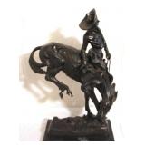 Remington "Outlaw" Bronze Statue, 26"