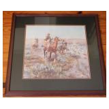 Smoking Them Out by C M Russell print