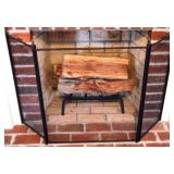 Fireplace Screen & Log Holder -- 43 x 29