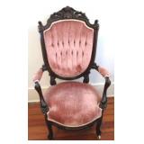 Carved Victorian Tufted Gentleman