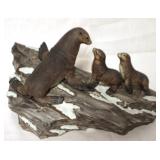 Lenox Fur Seals Statue - 9 x 5