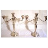 Pair of Weighted Sterling Candle Holders