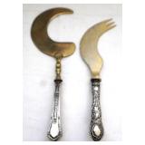 2 Sterling Handle Serving Knives